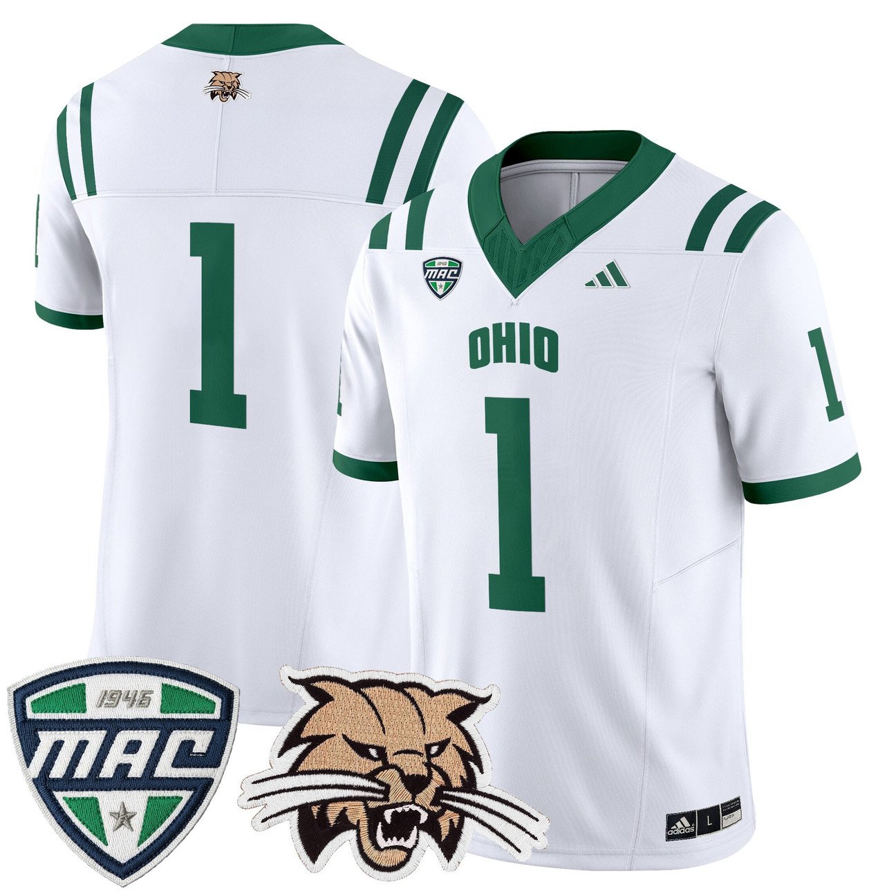 Team Jersey #1 Ohio Bobcats 2025 Vapor Limited Stitched