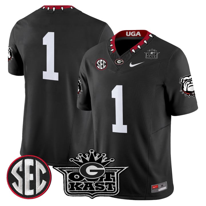 Team Jersey #1 Outkast x Georgia Bulldogs Vapor Limited Stitched
