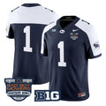 Team Jersey #1 Penn State Throwback Pinstripe Bowl Patch Stitched