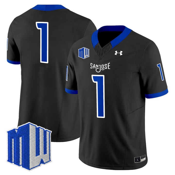 Team Jersey #1 San José State Spartans 2025 Vapor Limited Stitched