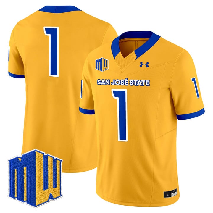Team Jersey #1 San José State Spartans 2025 Vapor Limited Stitched