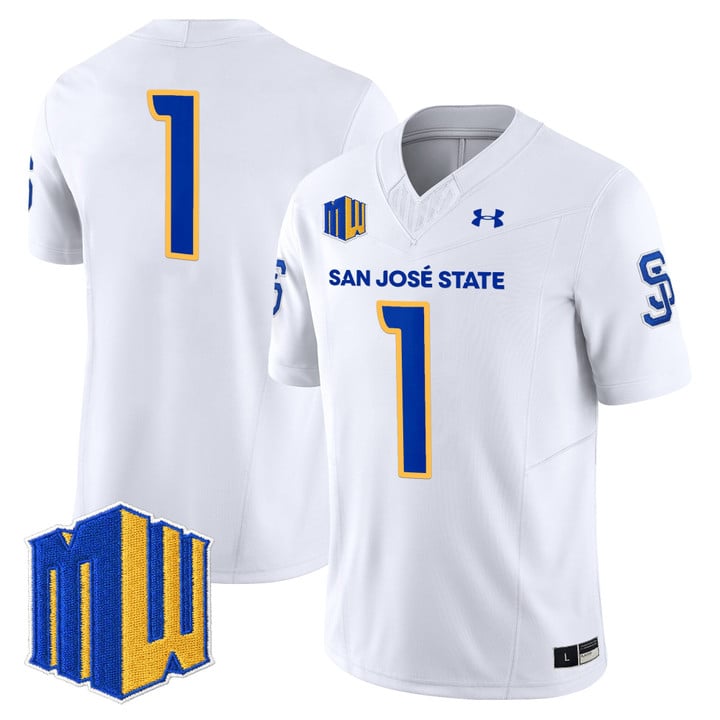 Team Jersey #1 San José State Spartans 2025 Vapor Limited Stitched