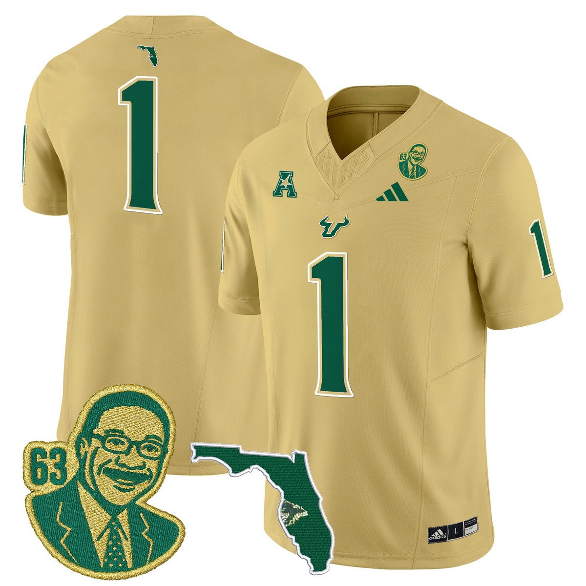 Team Jersey #1 South Florida Bulls Lee Roy Selmon Legacy Stitched