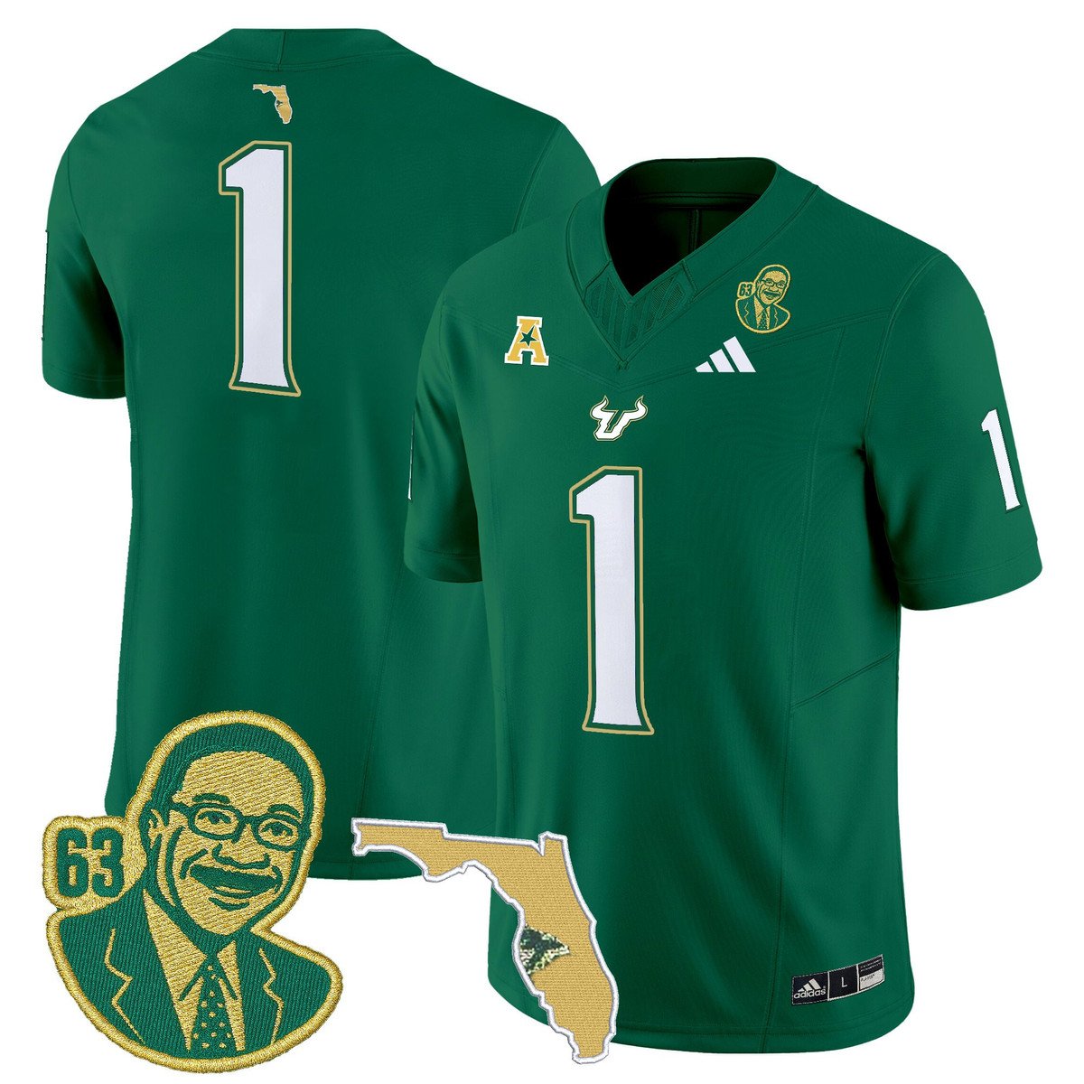 Team Jersey #1 South Florida Bulls Lee Roy Selmon Legacy Stitched
