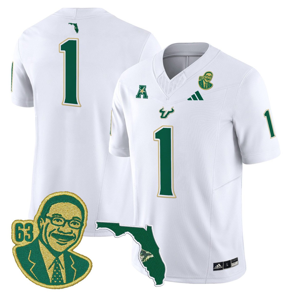 Team Jersey #1 South Florida Bulls Lee Roy Selmon Legacy Stitched