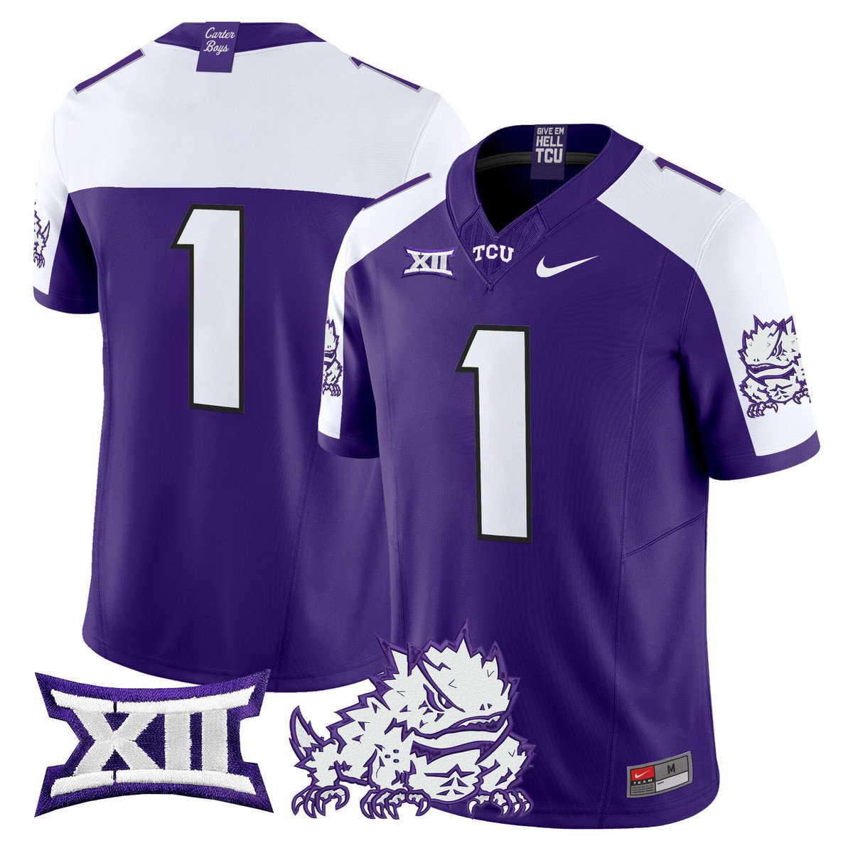 Team Jersey #1 TCU Horned Frogs 2025 Vapor Limited Stitched