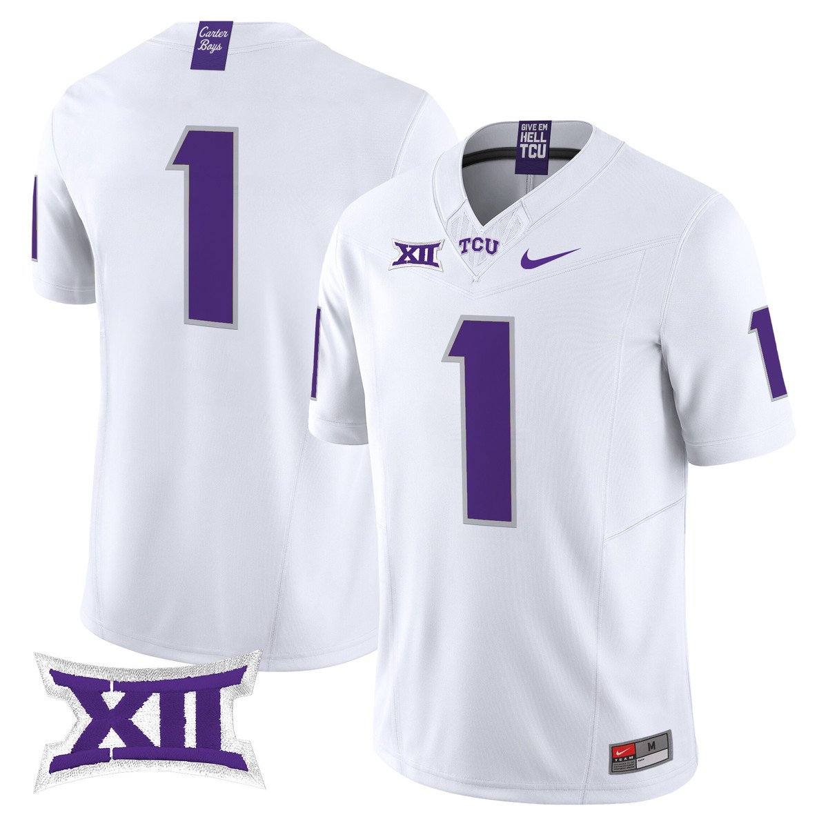 Team Jersey #1 TCU Horned Frogs 2025 Vapor Limited Stitched