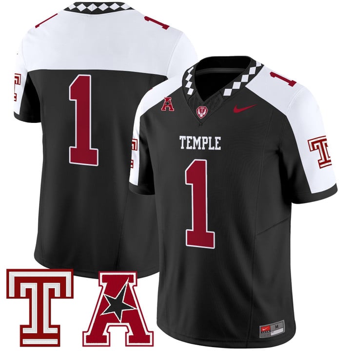 Team Jersey #1 Temple Owls 2025 Vapor Limited Stitched