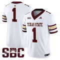 Team Jersey #1 Texas State Bobcats 2025 Vapor Limited Stitched