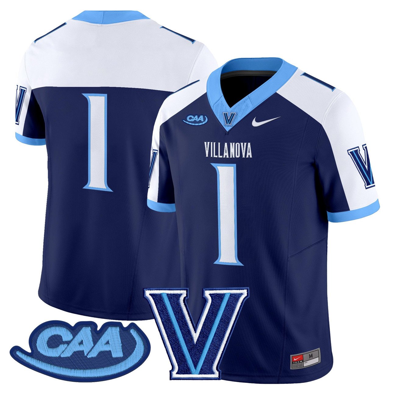 Team Jersey #1 Villanova Wildcats 2025 Vapor Limited Stitched
