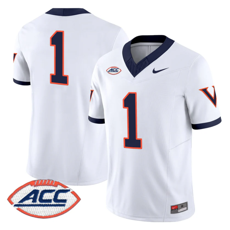 Team Jersey #1 Virginia Cavaliers 1995 Throwbacks Limited Stitched