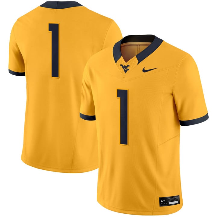Team Jersey #1 West Virginia Mountaineers 2025 Vapor Limited Stitched