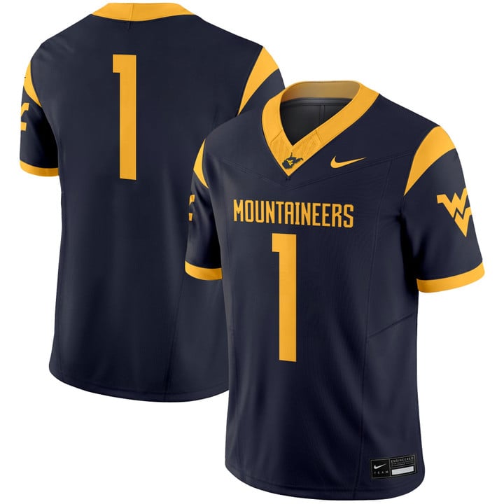 Team Jersey #1 West Virginia Mountaineers 2025 Vapor Limited Stitched