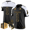 Team Jersey #1 Wyoming Cowboys 2025 Gold Vapor Limited Stitched
