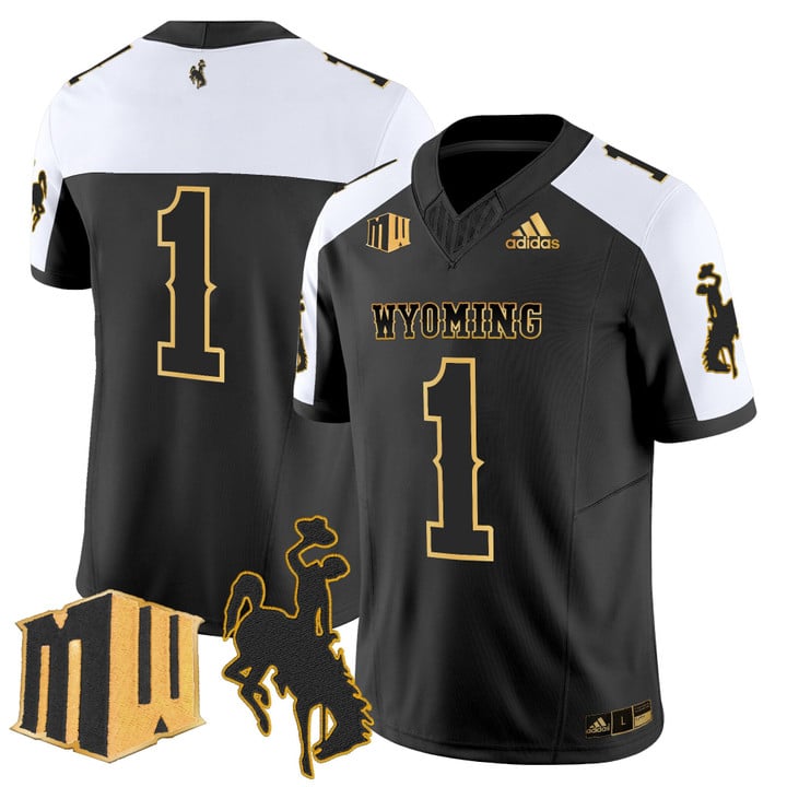 Team Jersey #1 Wyoming Cowboys 2025 Gold Vapor Limited Stitched