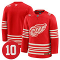 Team Jersey #25 Red Wings #10 Alex Delvecchio Honoring Stitched
