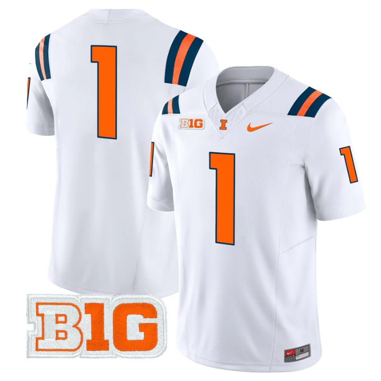 Team Jersey #5 Illinois Fighting Illini 2025 Vapor Limited Stitched
