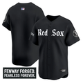 Team Jersey Blank Boston Red Sox Gothic Edition Premier Stitched