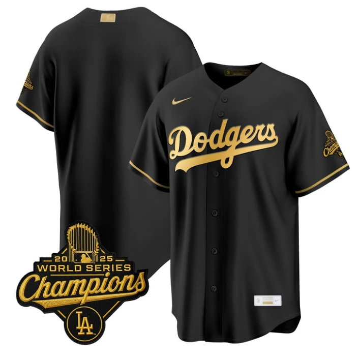 Team Jersey Blank Dodgers Gold Collection Premier Limited Stitched
