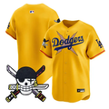 Team Jersey Blank Dodgers One Piece Zoro Patch Premier Stitched