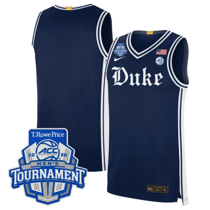 Team Jersey Blank Duke Blue Devils 2026 ACC Tournament Stitched