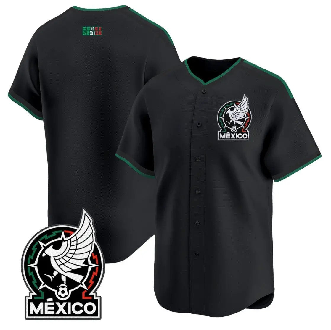 Team Jersey Blank Mexico 2026 National Team Vapor Baseball Stitched
