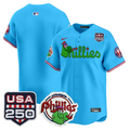 Team Jersey Blank Philadelphia Phillies Phanatic 250 USA Stitched Blue