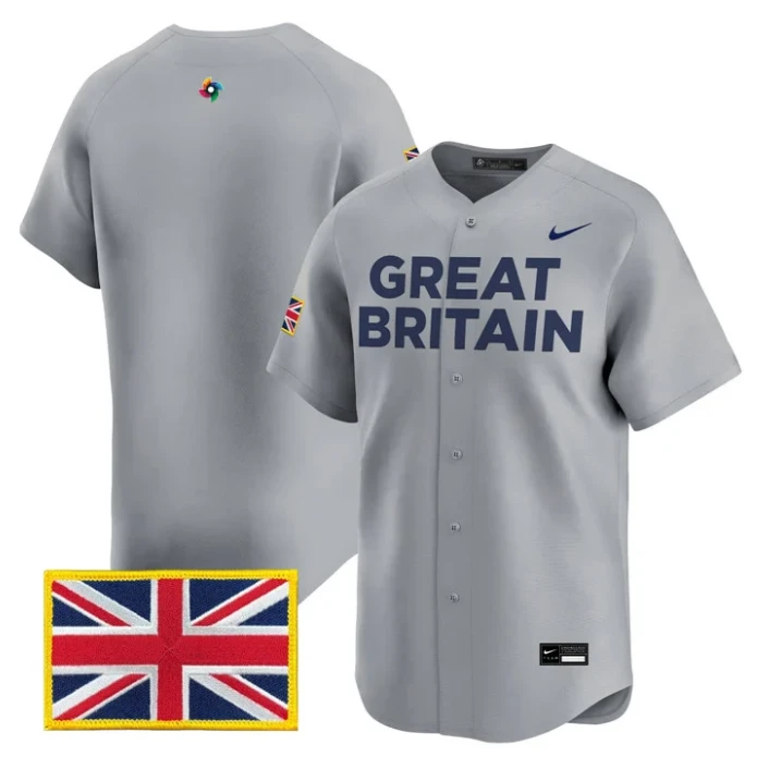 Team Jersey Blank Team Great Britain 2026 World Baseball Classic Stitched