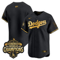 Team Jersey Dodgers 2025 Back-To-Back Champions Limited Stitched