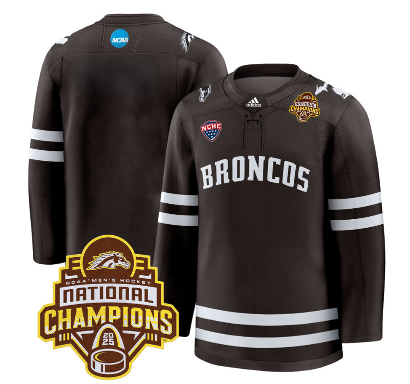 Team Jersey No Number Western Michigan Broncos 2025 National Champions Patch Stitched