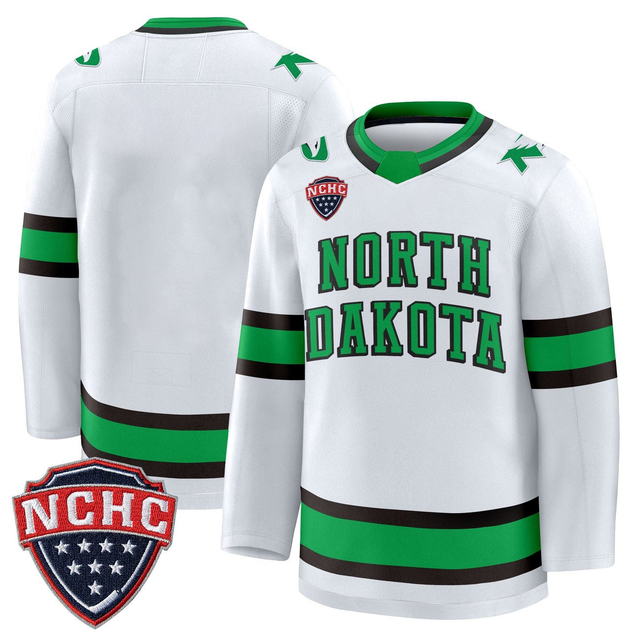Team Jersey North Dakota Fighting Hawks 2025-26 Premium Stitched Black