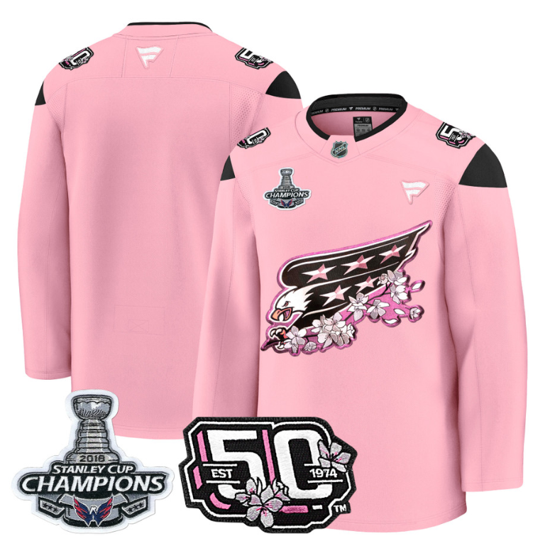 Team Jersey Washington Capitals 50th 2018 Stanley Cup Champions Patch Stitched