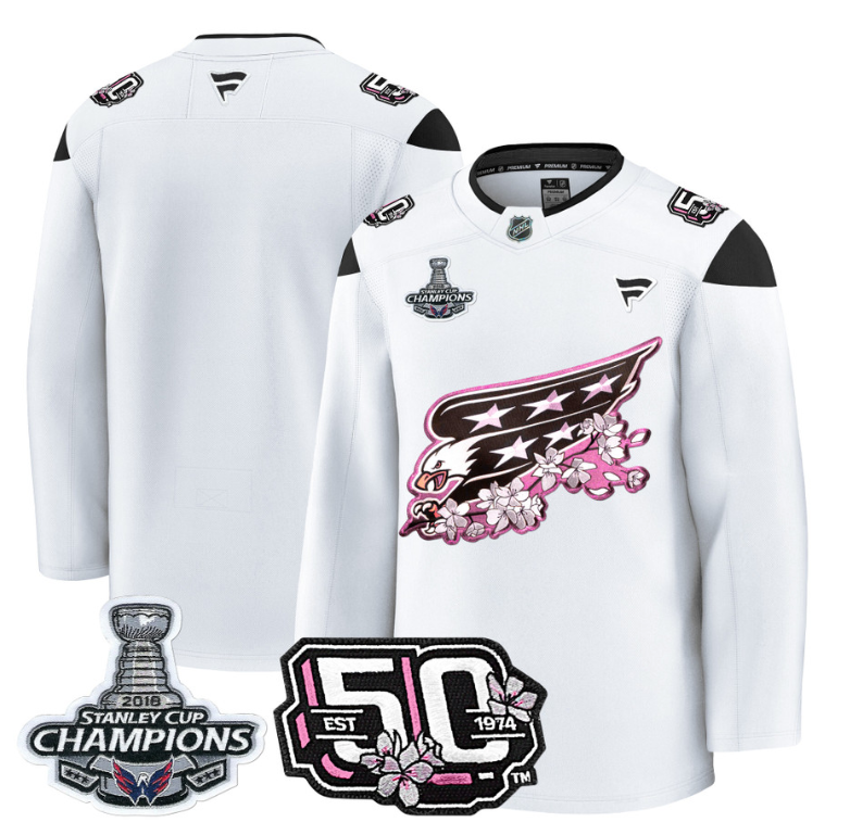 Team Jersey Washington Capitals 50th 2018 Stanley Cup Champions Patch Stitched