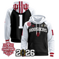 Team Pullover Hoodie #1 Hoosiers 2025 National Champions Stitched