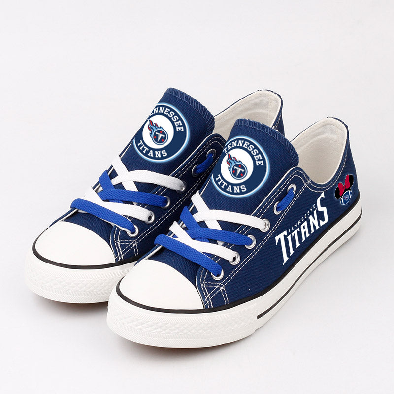 Tennessee Titans Low Top Canvas Sport Sneakers Shoes For Men Women Fans