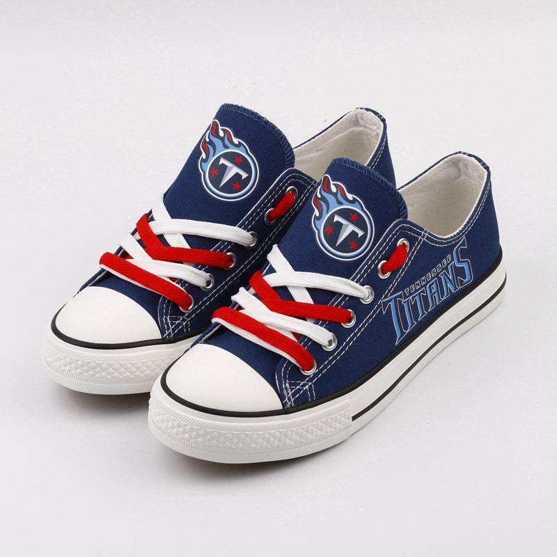 Tennessee Titans Low Top Canvas Sport Sneakers Shoes For Men Women Fans