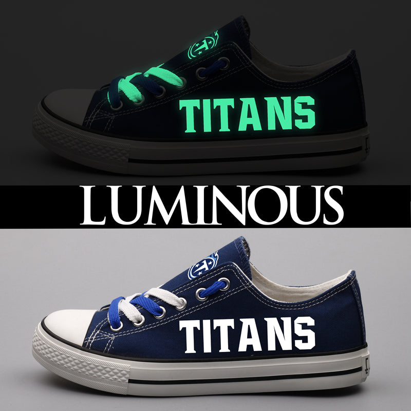 Tennessee Titans Low Top Canvas Sport Sneakers Shoes For Men Women Fans