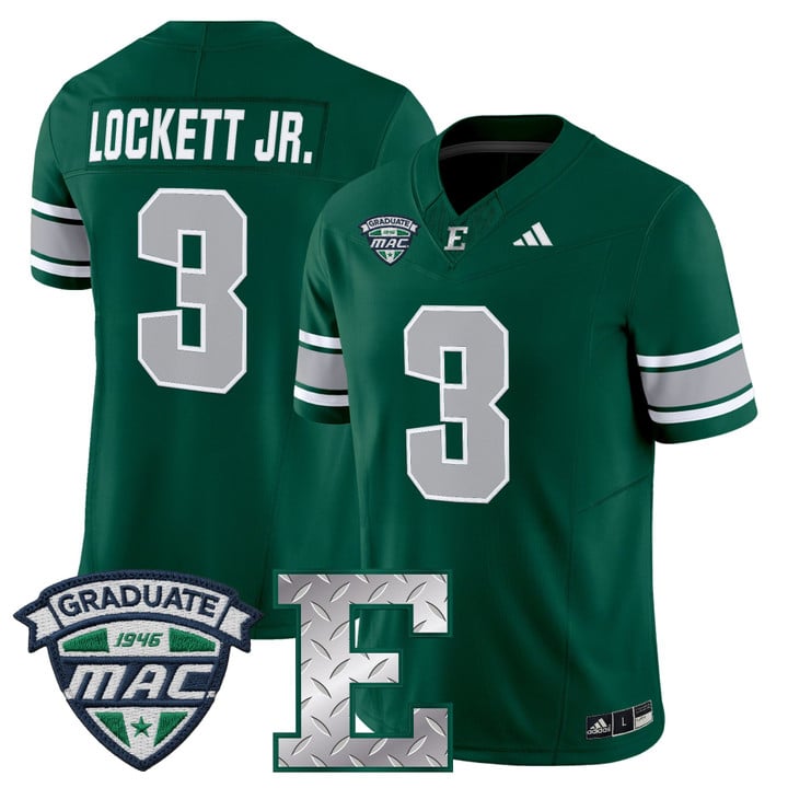 Terry Lockett Jr Jersey #3 Eastern Michigan Eagles 2025 Limited Stitched