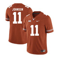 Texas Longhorn #11 Derrick Johnson College Football Jersey Stitched Orange