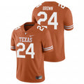 Texas Longhorn #24 Derrian Brown College Football Jersey Stitched Orange