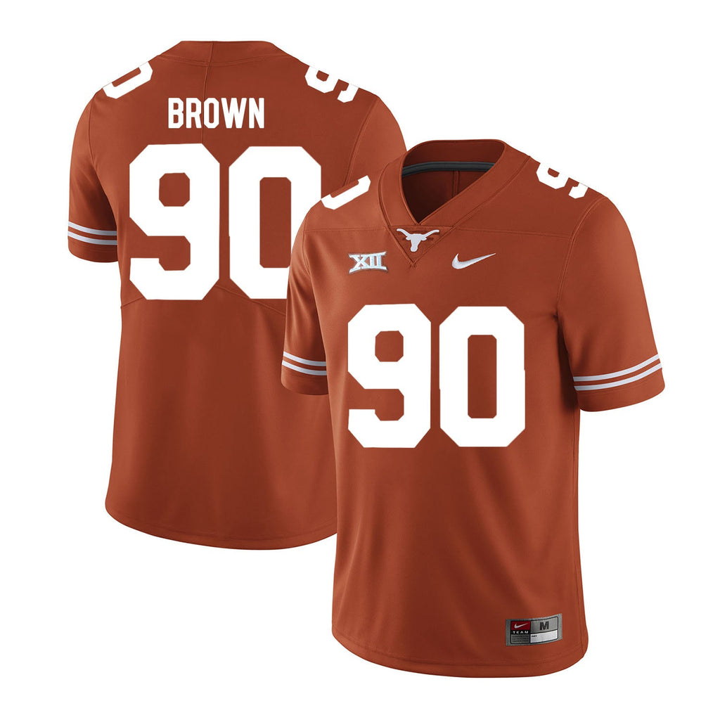 Texas Longhorn #90 Malcom Brown College Football Jersey Stitched Orange
