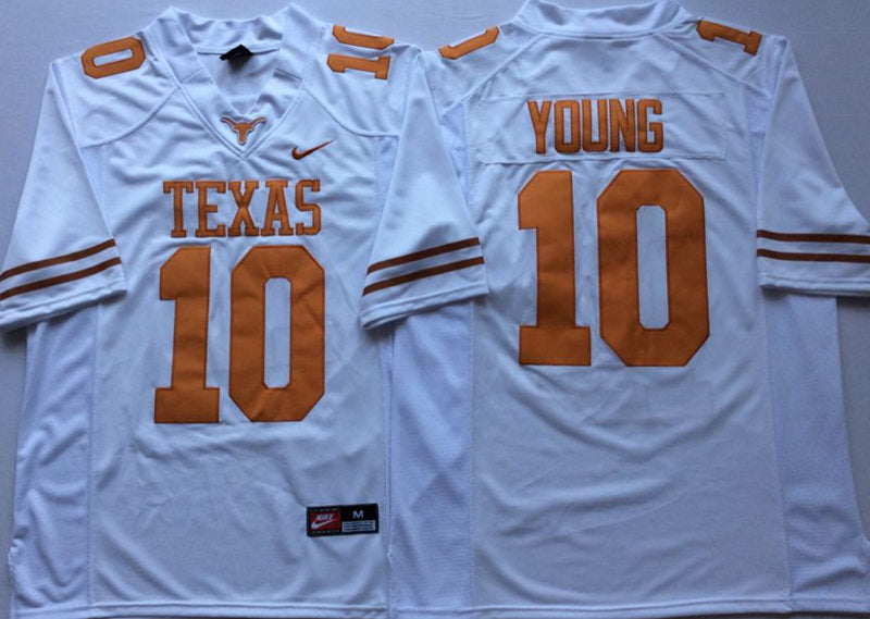 Texas Longhorns #10 Vince Young College Football Jersey Stitched