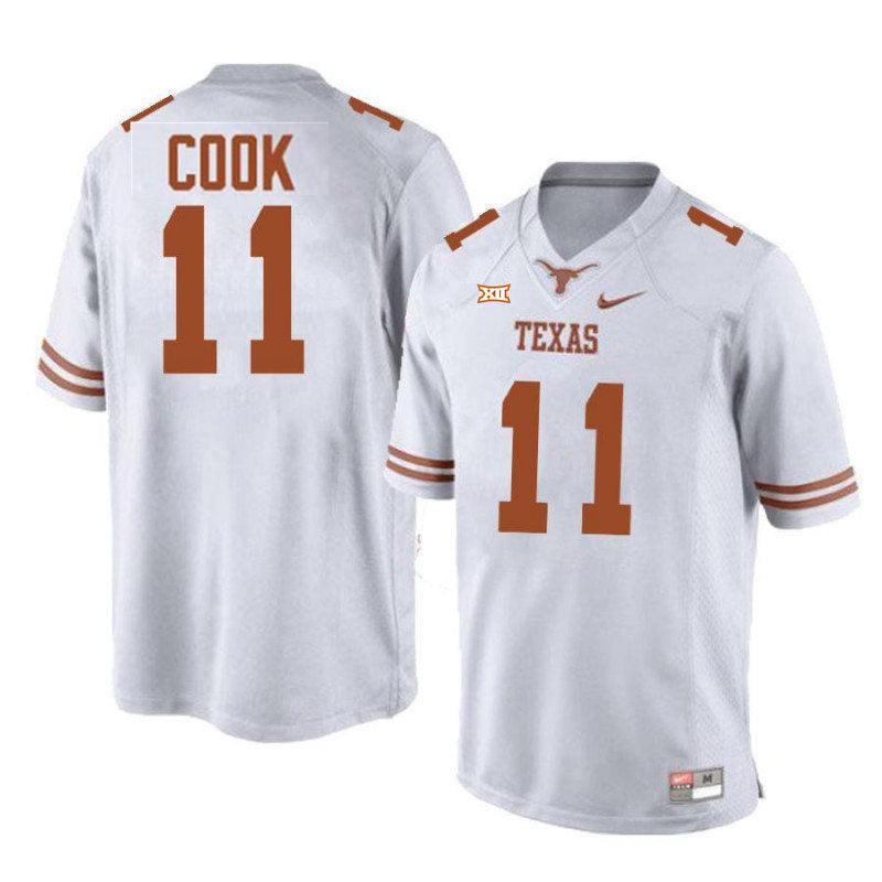 Texas Longhorns #11 Anthony Cook College Football Jersey Stitched