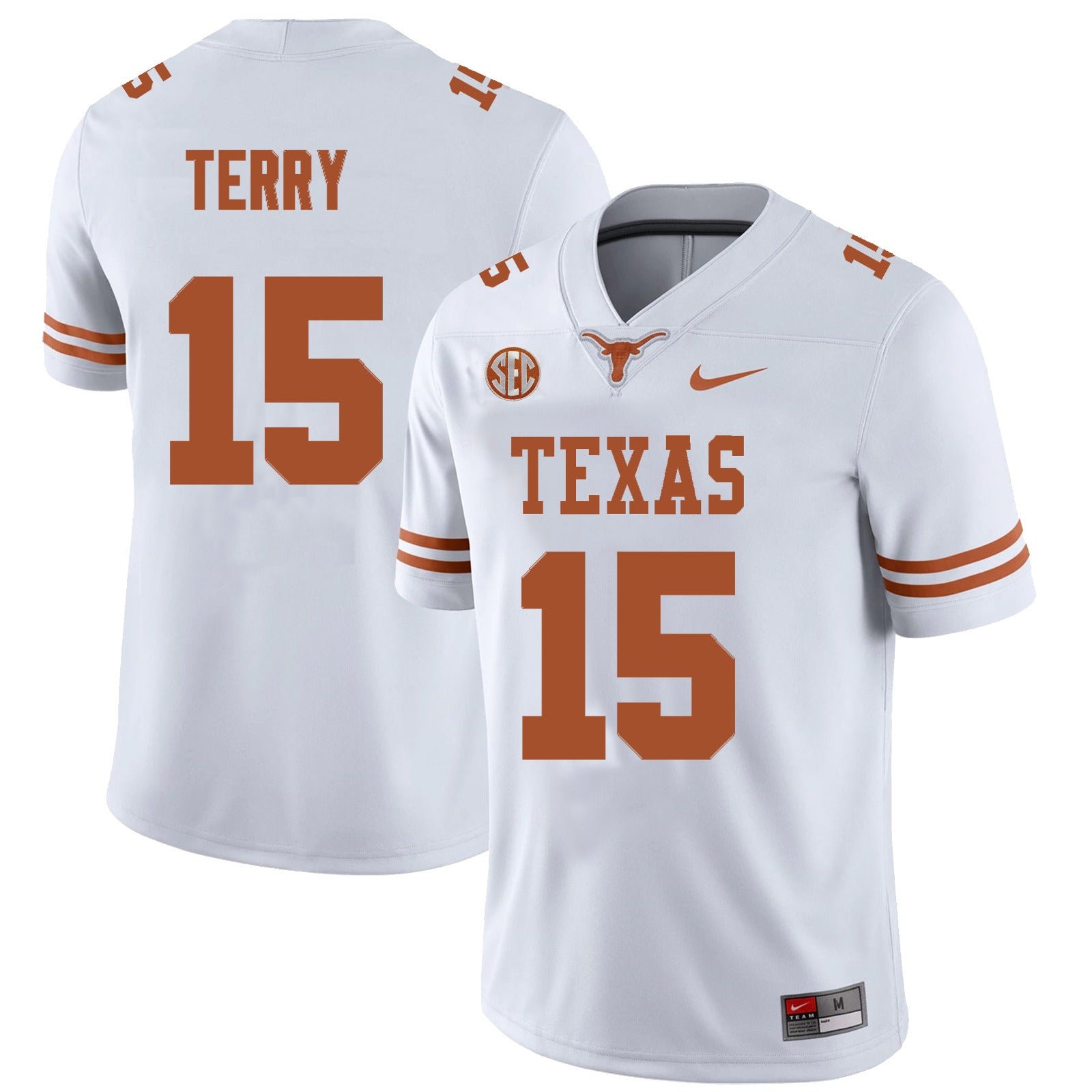 Texas Longhorns #15 Justus Terry College Football Jersey Stitched