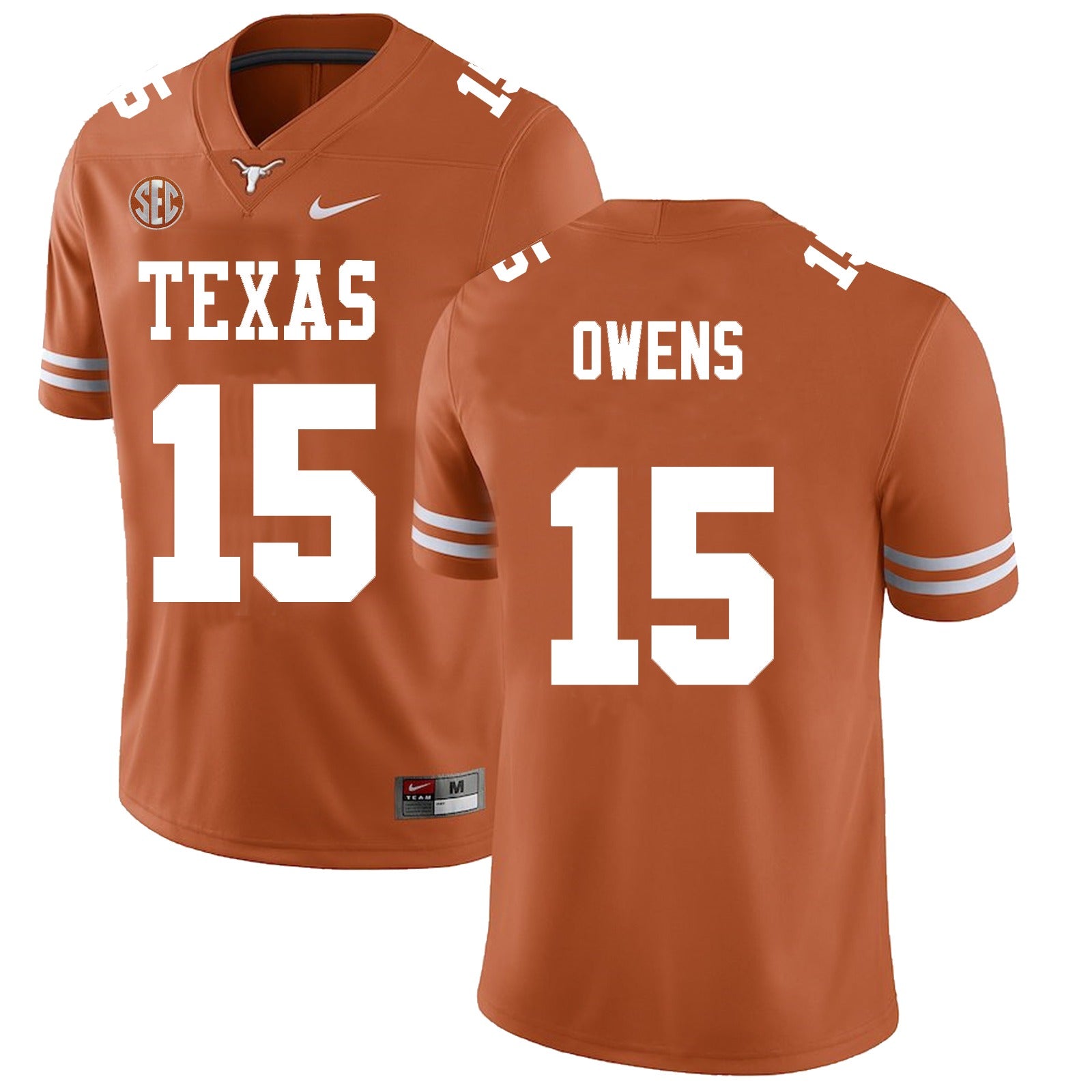 Texas Longhorns #15 Trey Owens College Football Jersey Stitched