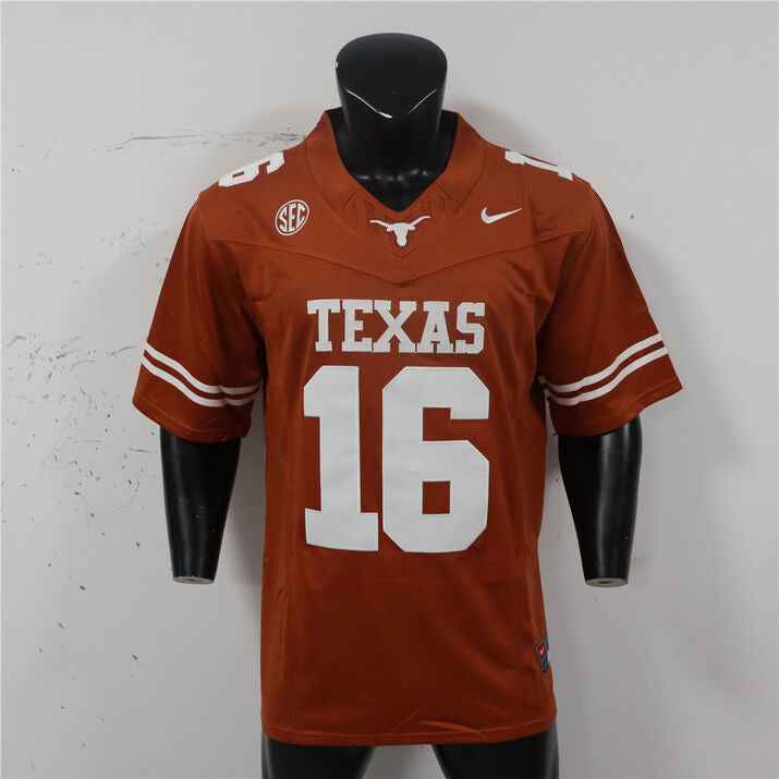 Texas Longhorns #16 Arch Manning College Football Jersey Stitched