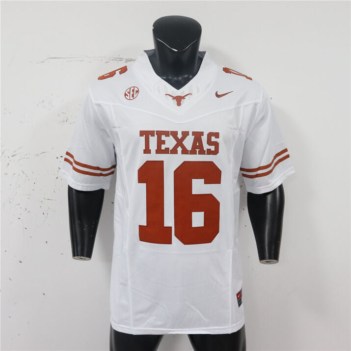 Texas Longhorns #16 Arch Manning College Football Jersey Stitched