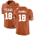 Texas Longhorns #18 Matthew Caldwell College Football Jersey Stitched