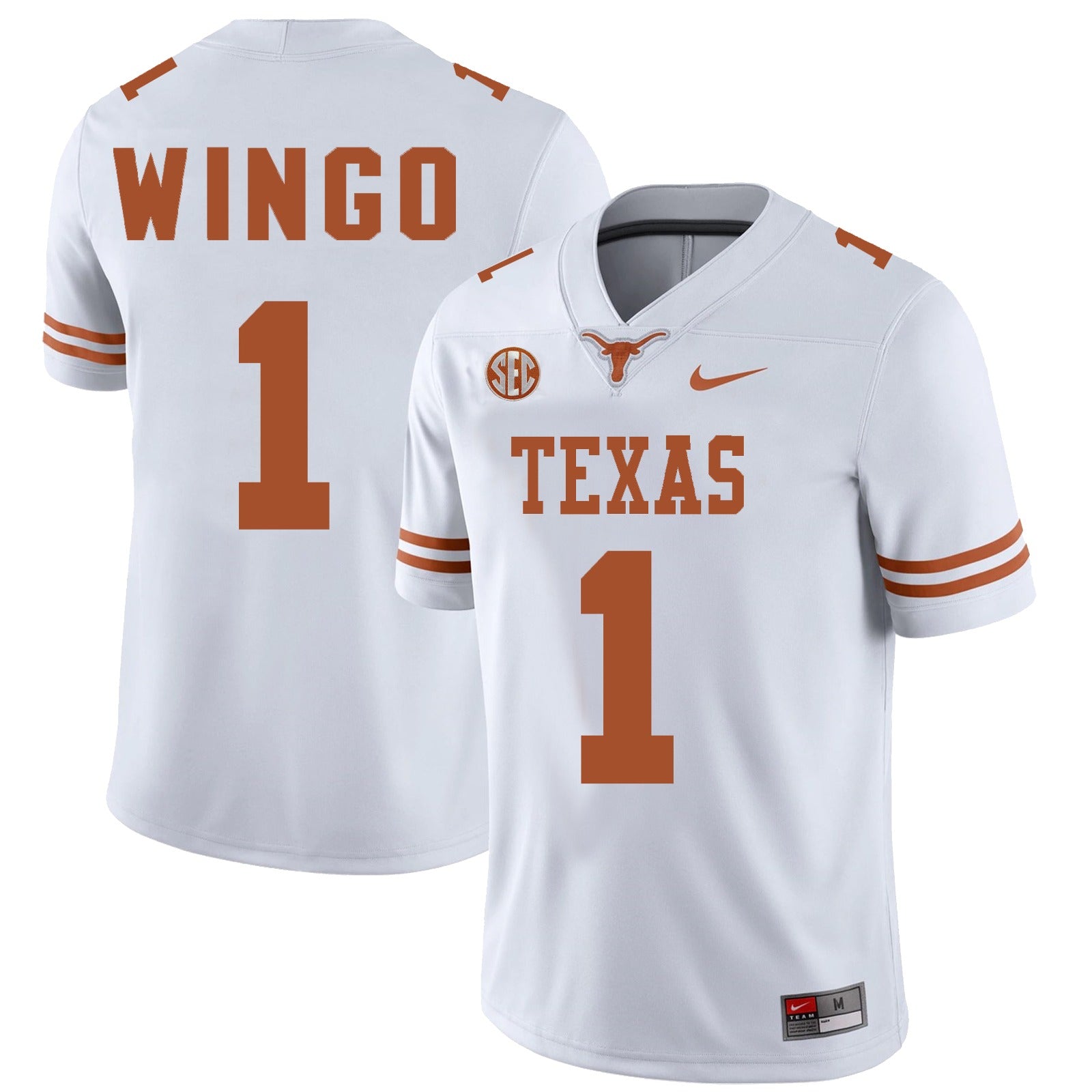 Texas Longhorns #1 Ryan Wingo College Football Jersey Stitched
