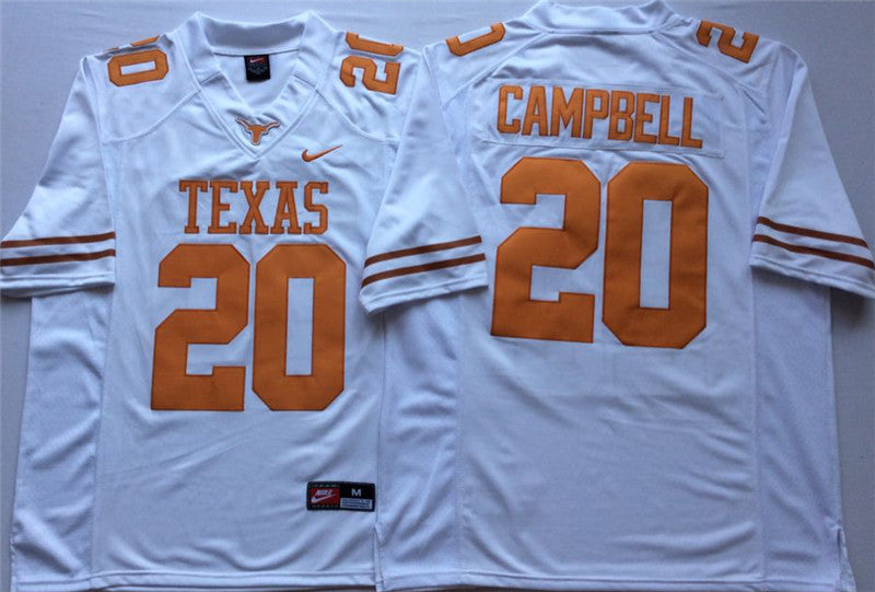 Texas Longhorns #20 Earl Campbell College Football Jersey Stitched